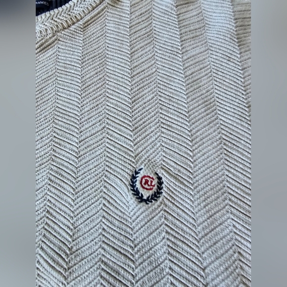 Chaps X Ralph Lauren Hand Framed Cotton Mens Sweater M - Picture 3 of 8